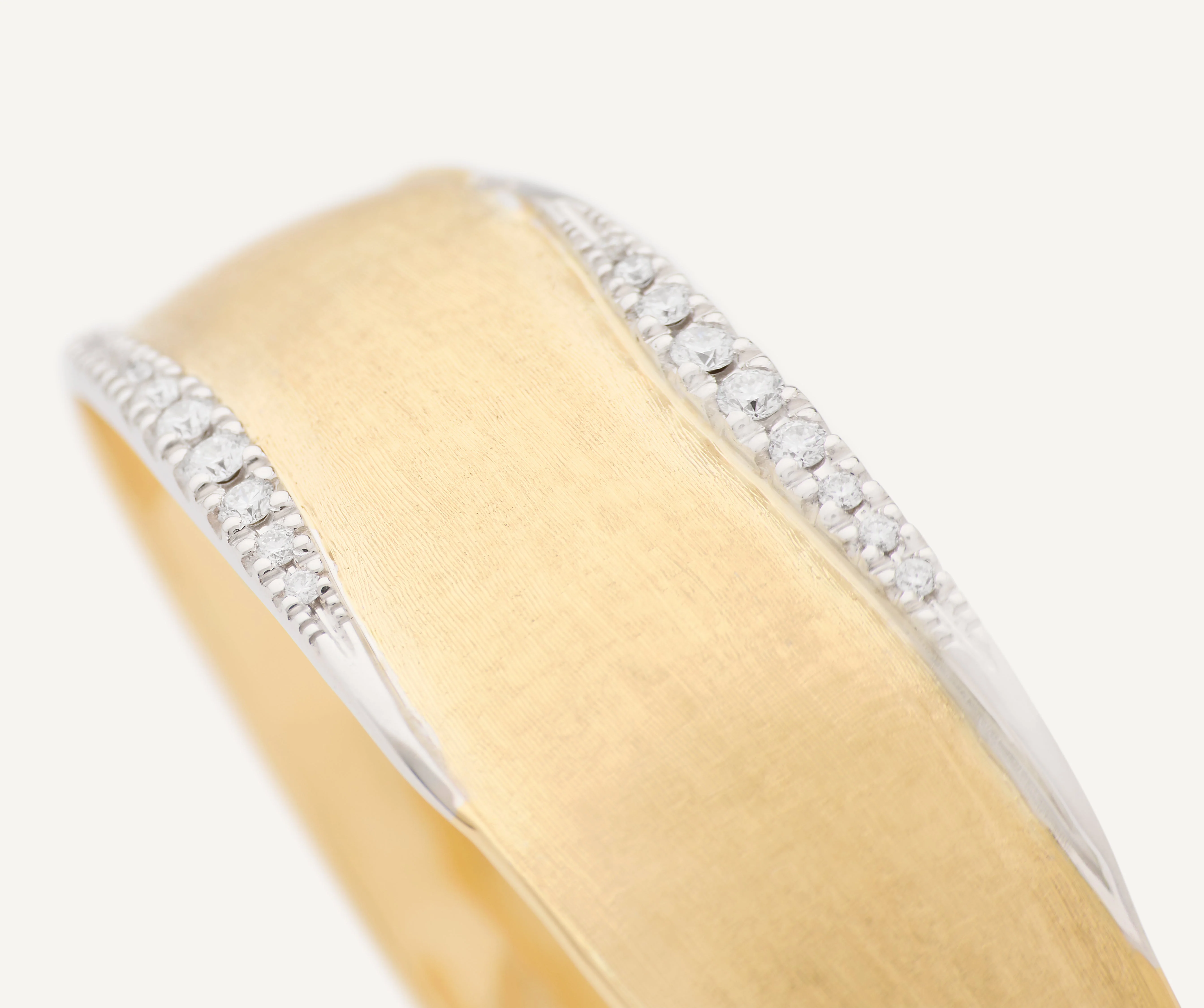 18K Yellow Gold Medium Cuff with Diamonds - Image 3