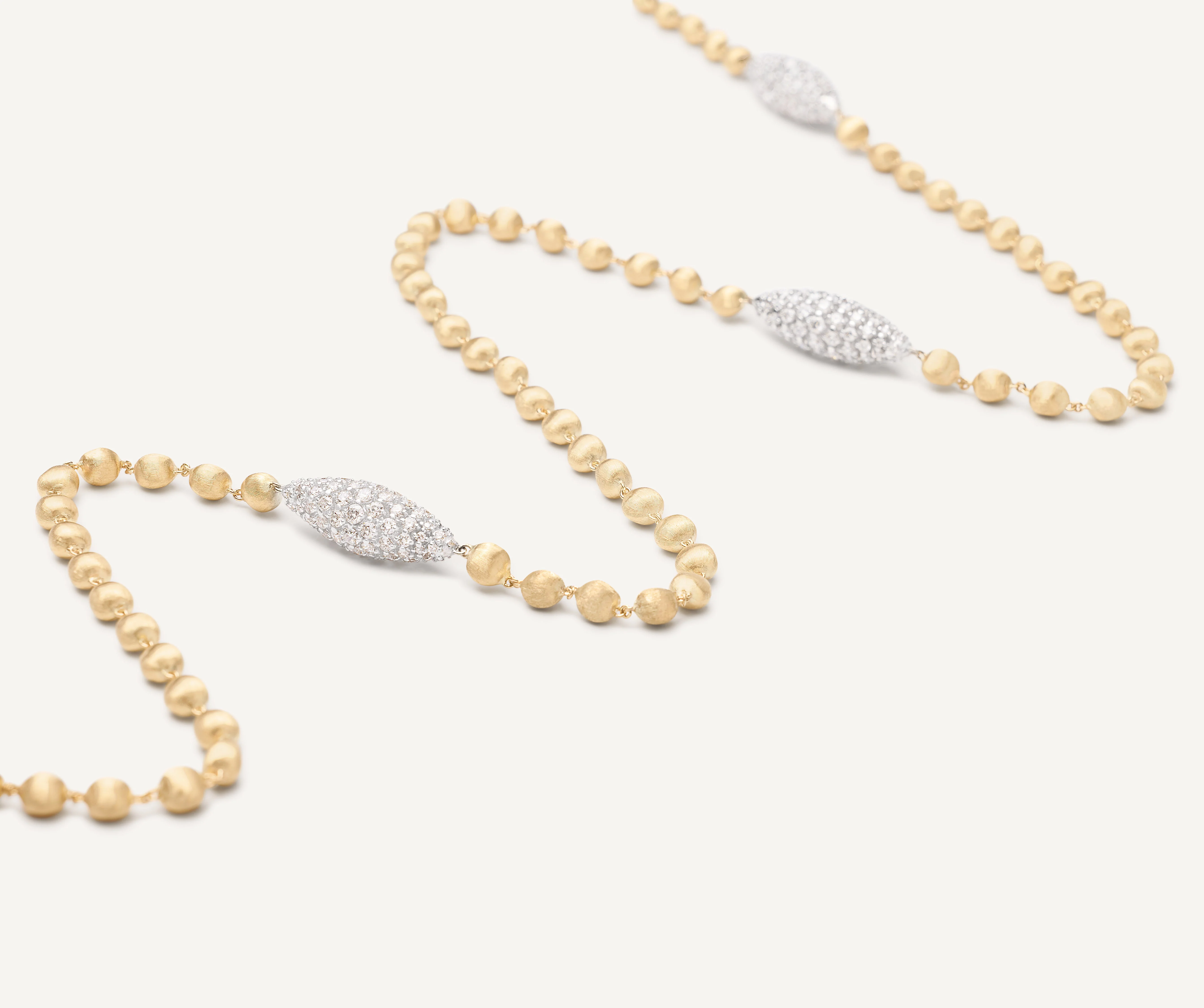 18K Yellow Gold Diamond Pignet Necklace, 36" - Image 3