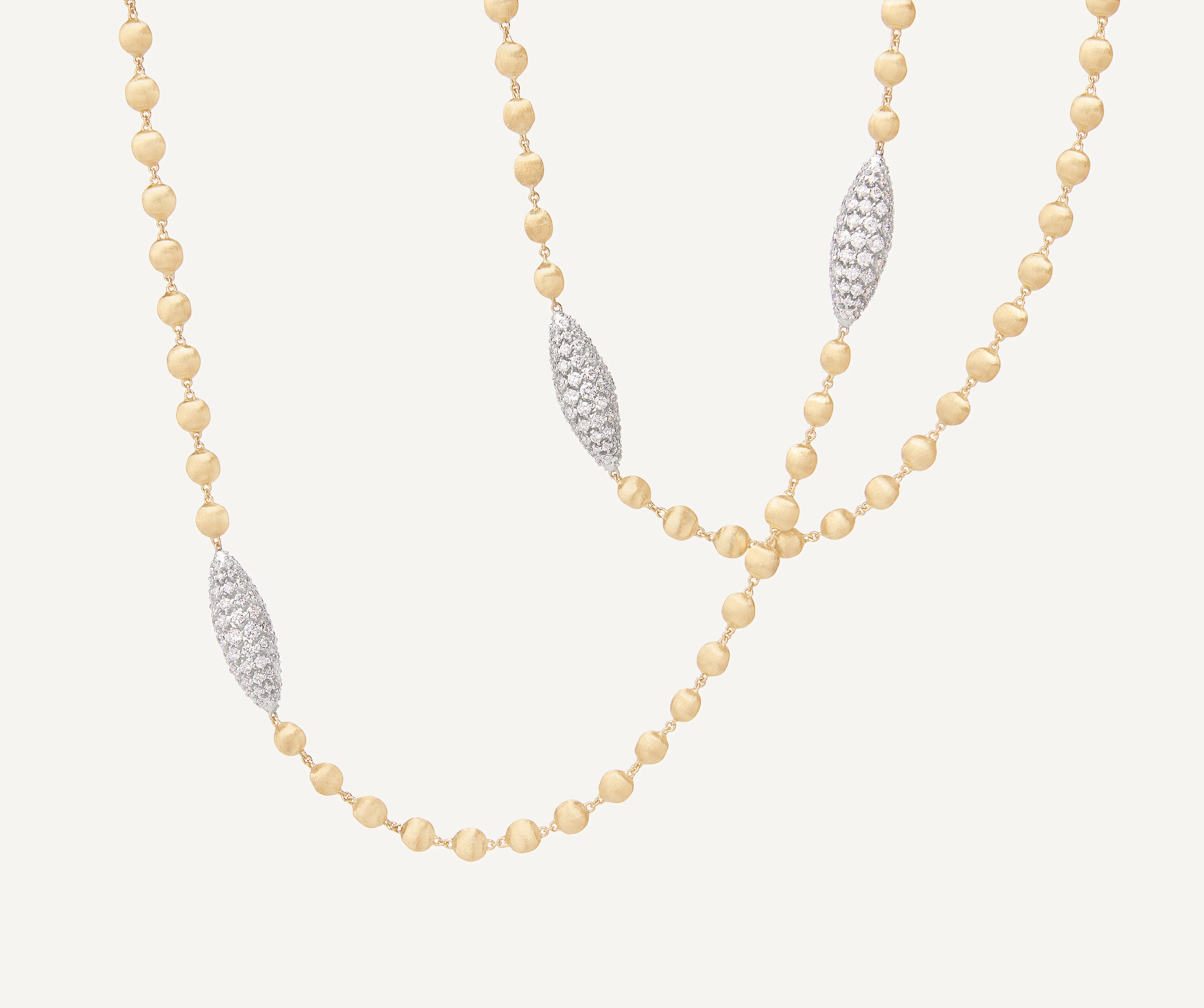 18K Yellow Gold Diamond Pignet Necklace, 36" - Image 4