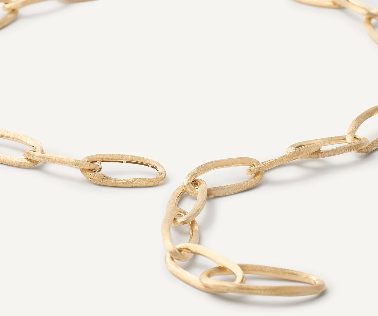 18K Yellow Gold Convertible Oval Link Lariat, 18.25" - Image 4