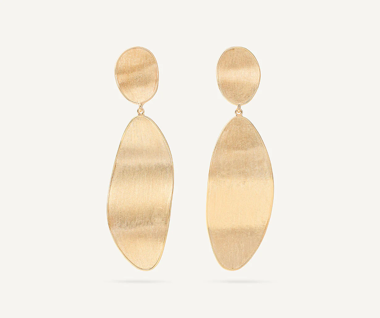 18K Yellow Gold Diamond Convertible Earrings, 2.6" - Image 4