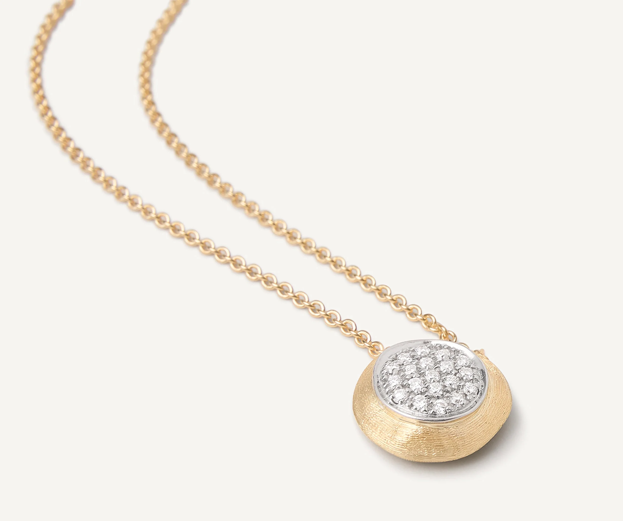 18K Yellow Gold Diamond Pendant Necklace, 16.5"-18" - Image 4