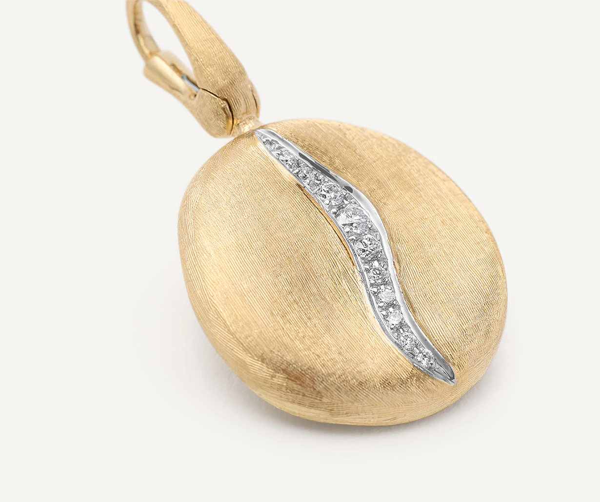18K Yellow Gold and Diamond Pendant, 1.35" - Image 3