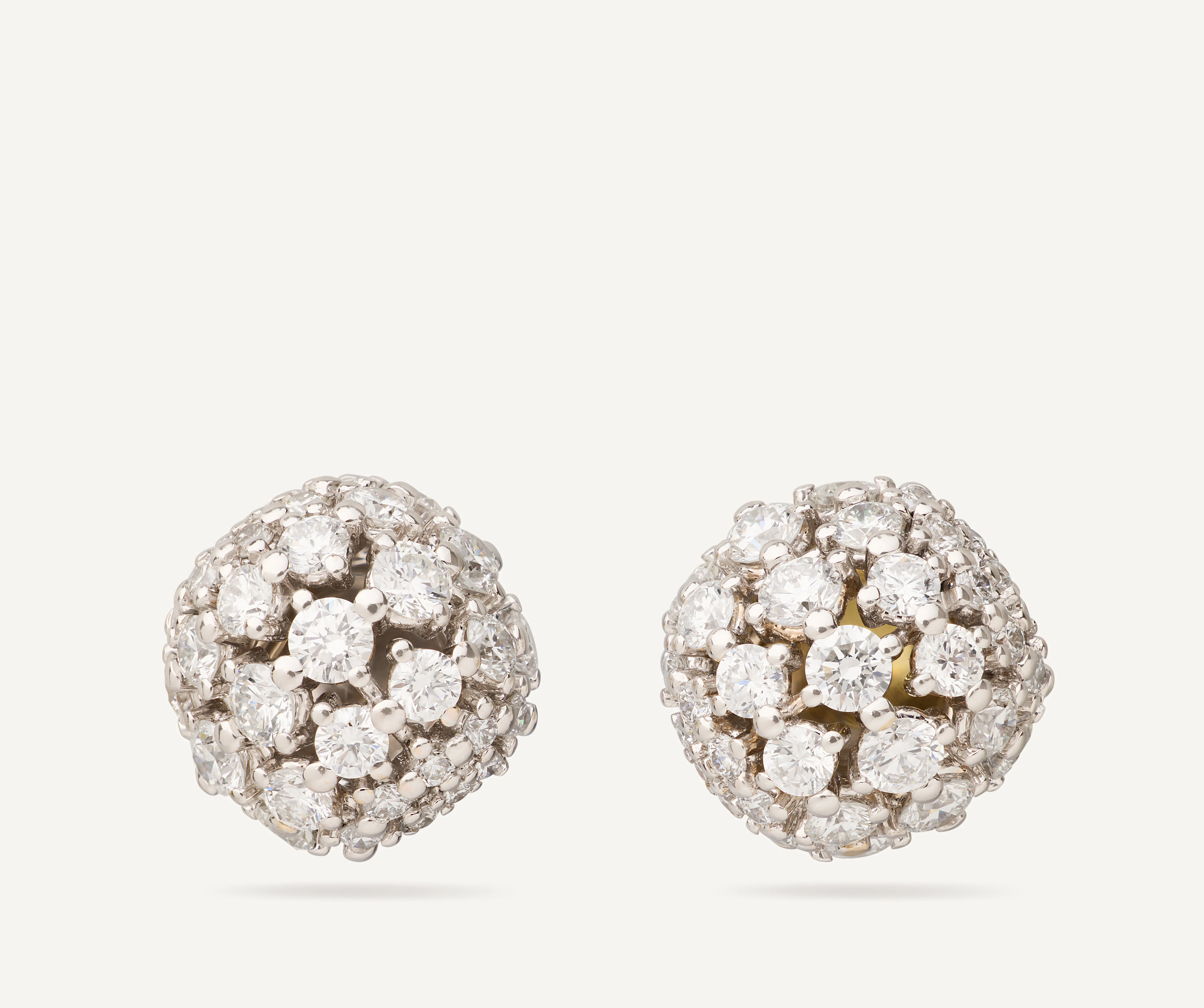 18K Yellow Gold Diamond Stud Earrings, 0.39"