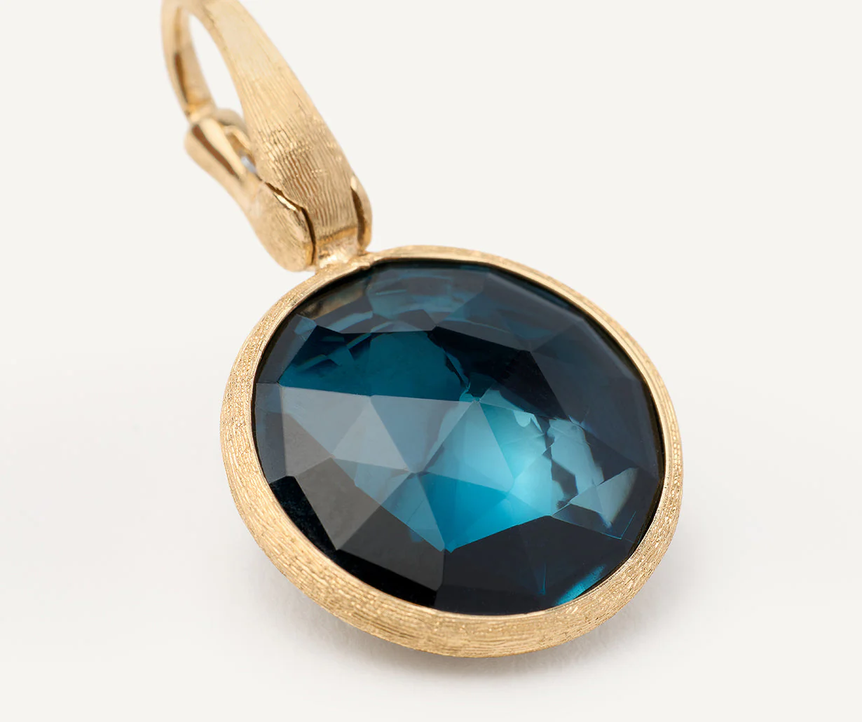 18K Yellow Gold Gemstone Pendant - Image 9