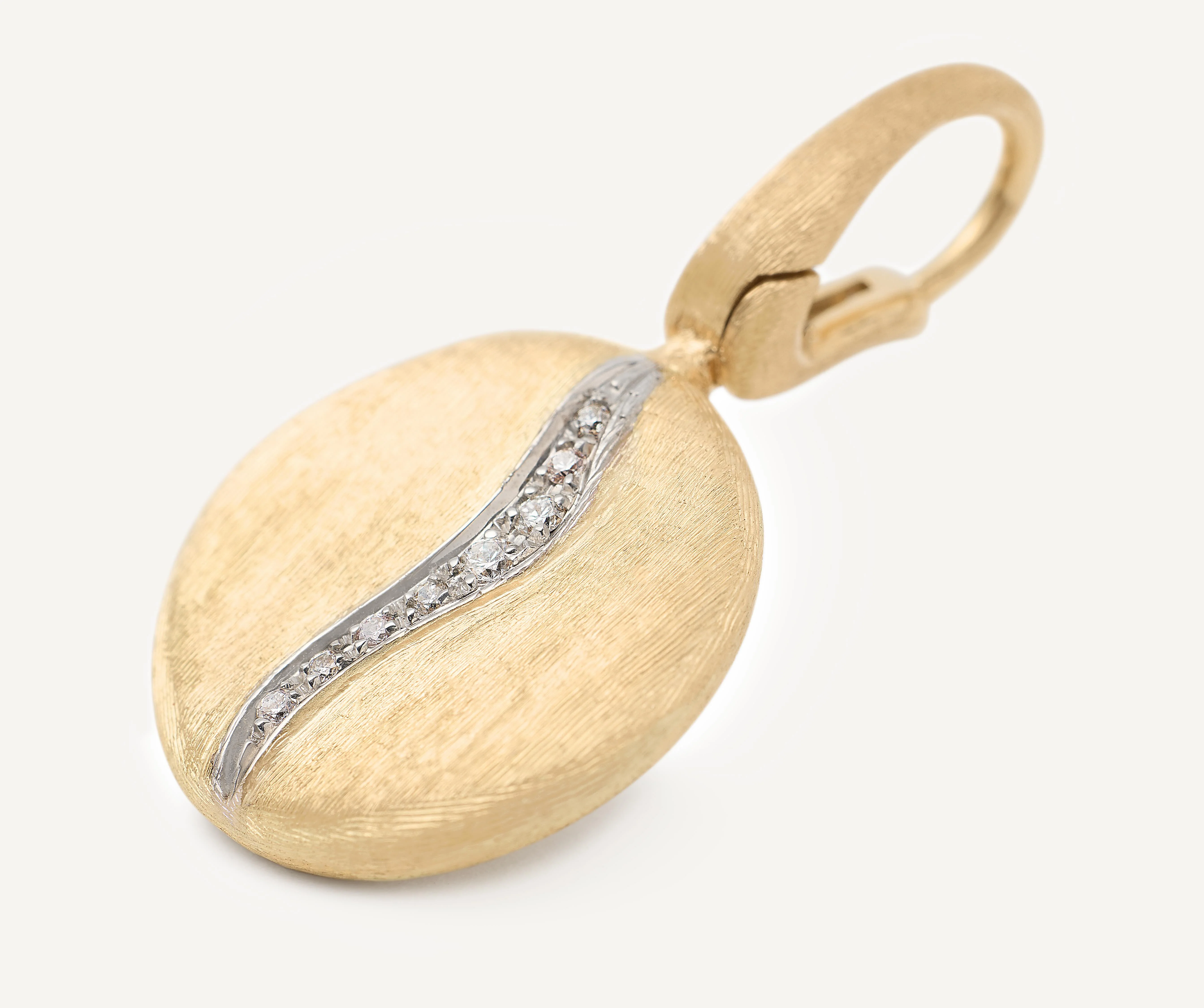 18K Yellow Gold and Diamond Pendant, 1.2" - Image 2