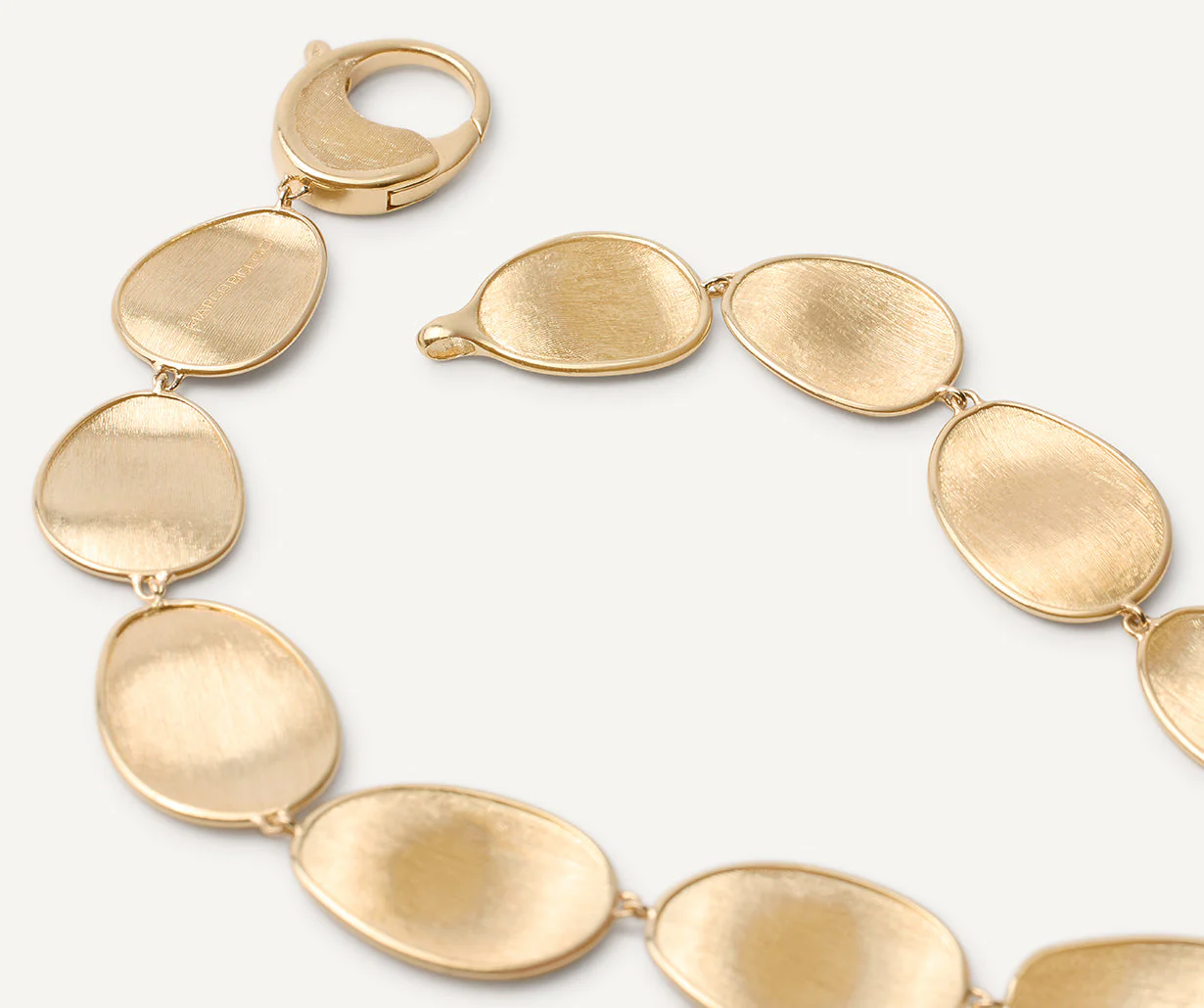 18K Yellow Gold Petal Graduated Petal Necklace, 18" - Image 3