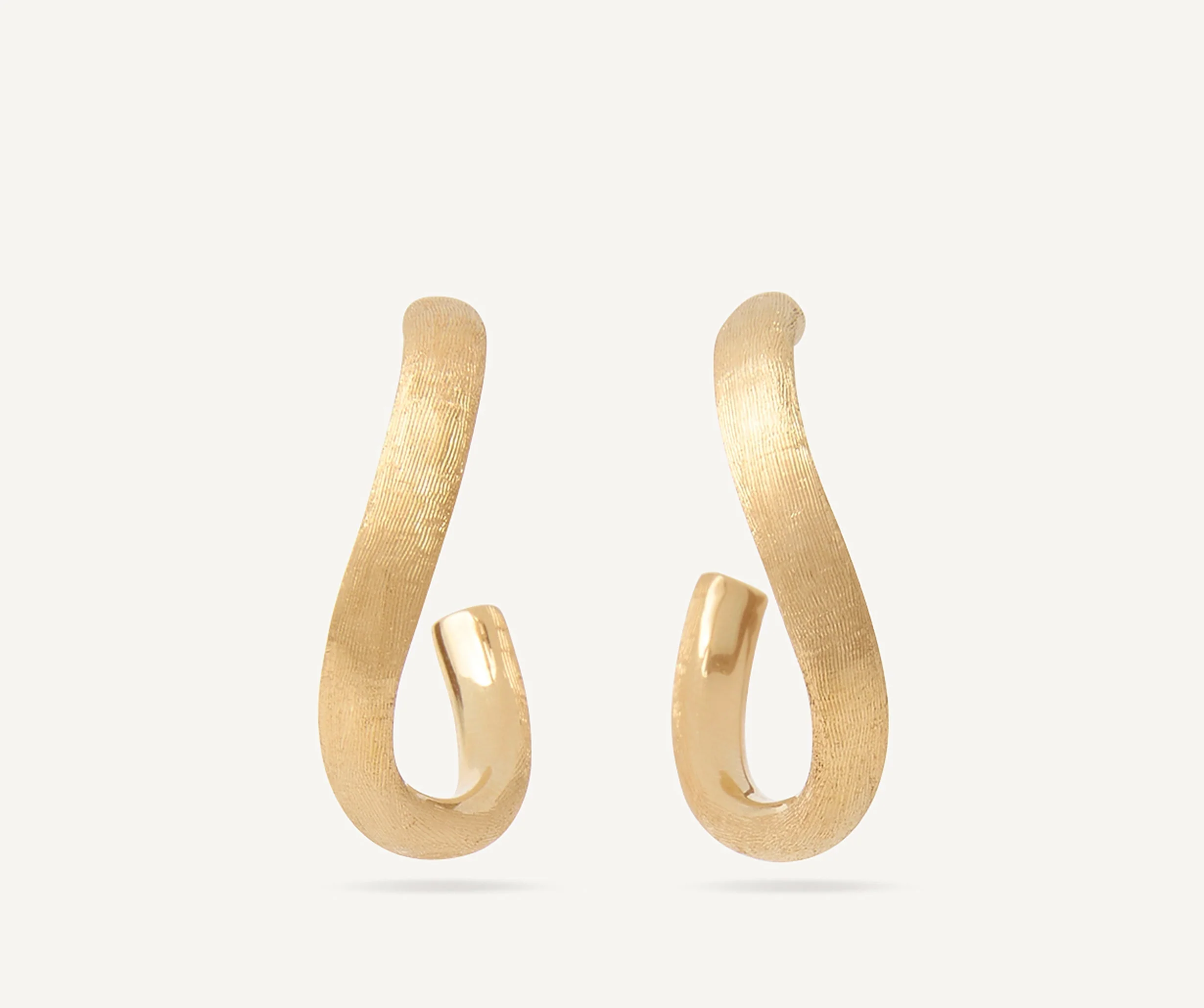 18K Yellow Gold Hoops, 0.95" - Image 4