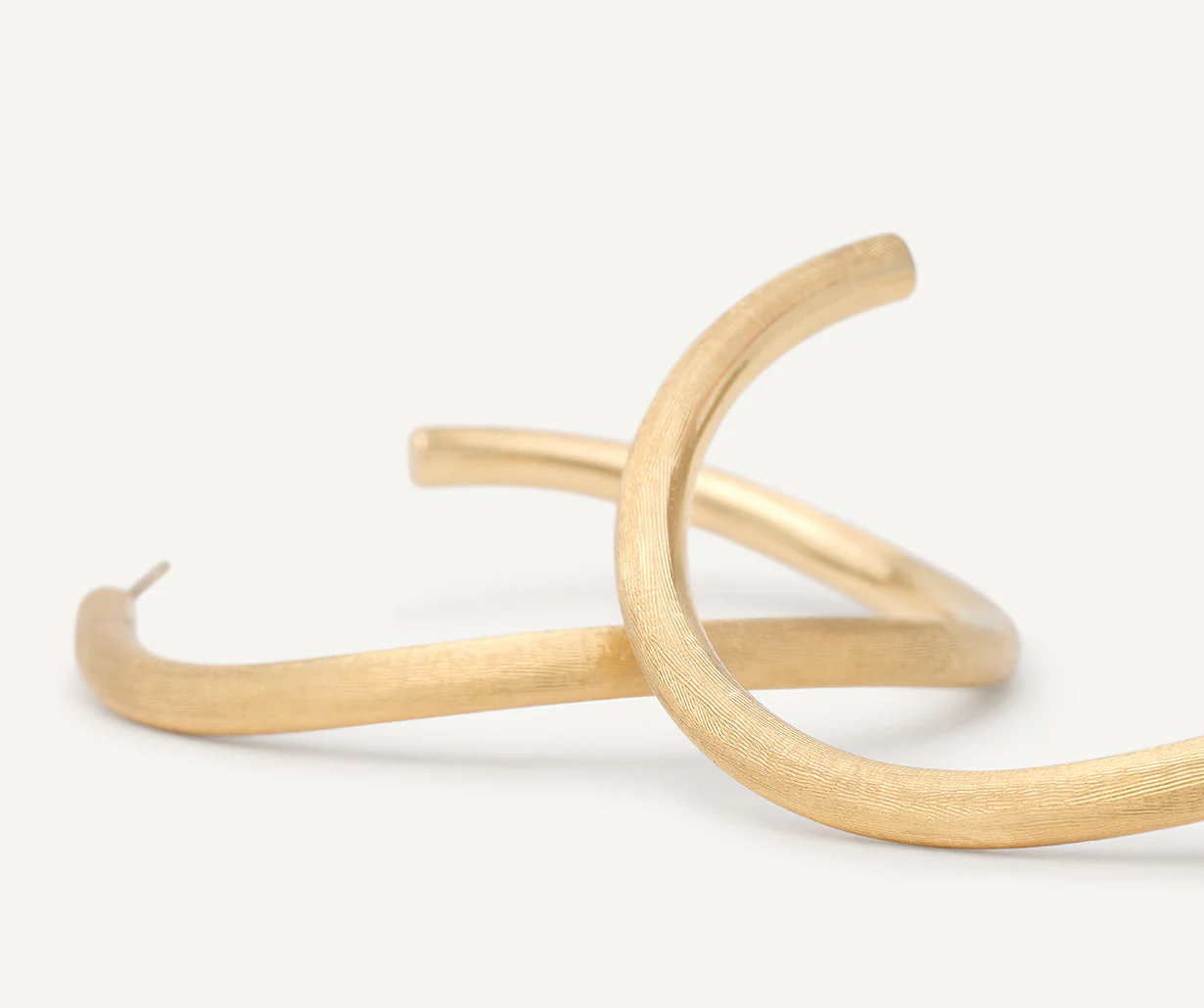 18K Yellow Gold Hoops, 1.55" - Image 3