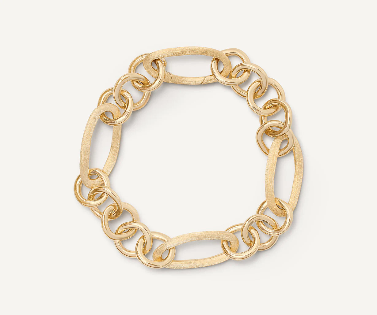 18K Yellow Gold Link Bracelet, 7.75"