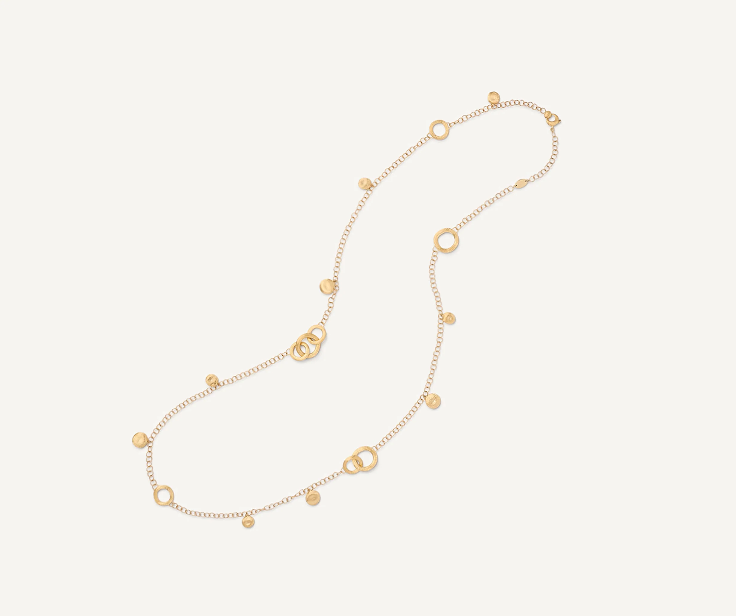 18K Yellow Gold Charm Necklace, 29.5"