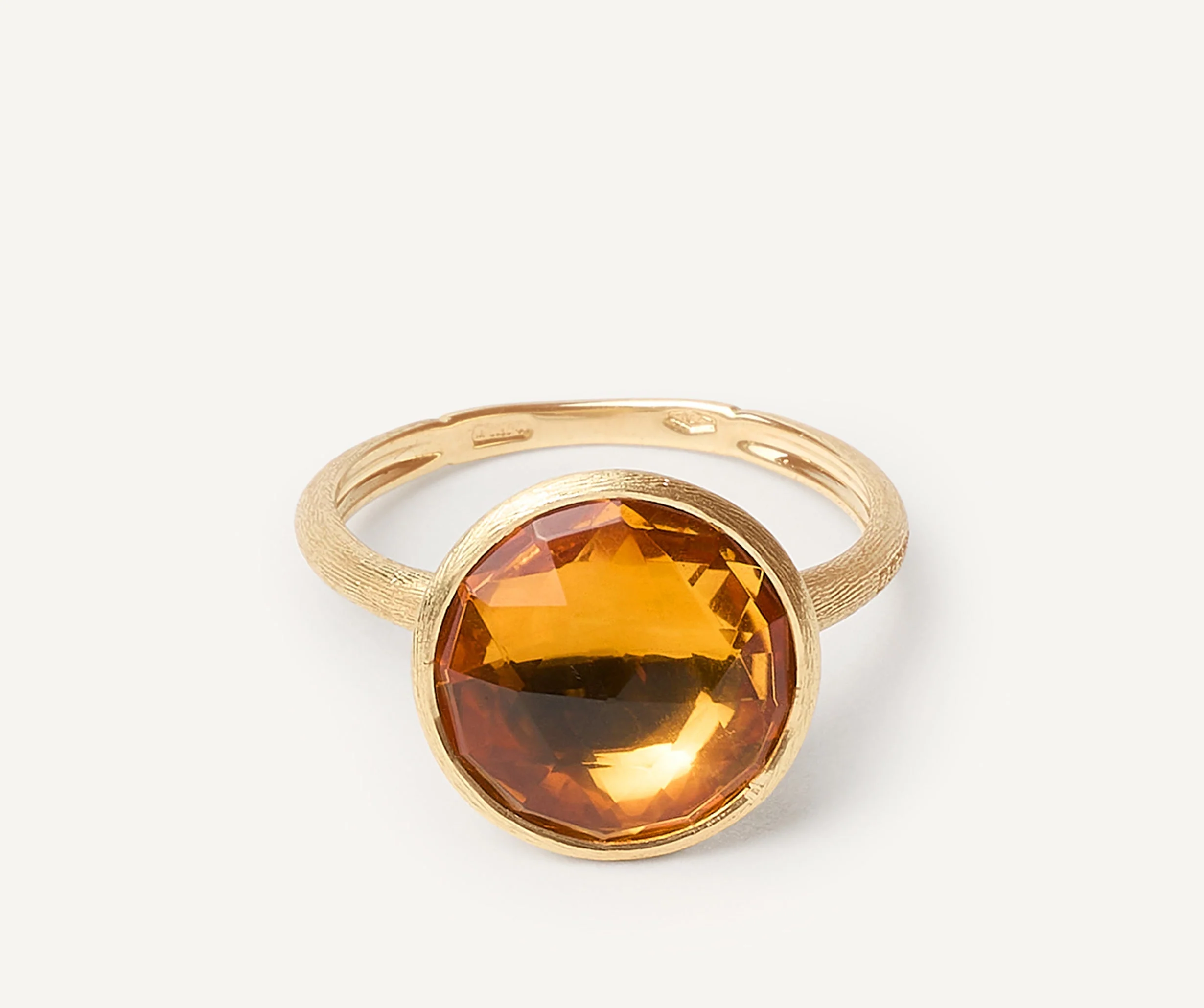 18K Yellow Gold Citrine Ring