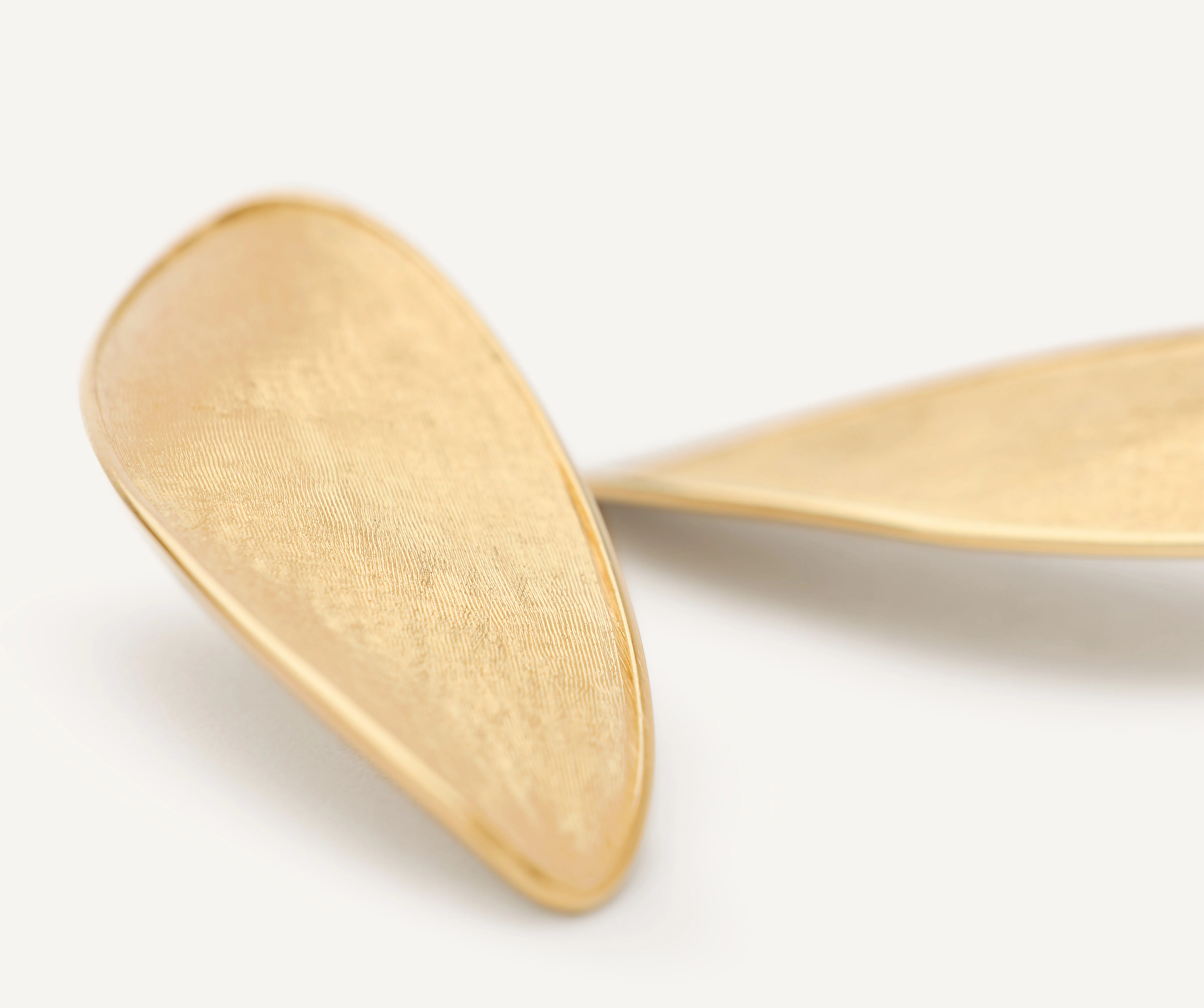 18K Yellow Gold Petal Stud, 1.6" - Image 3