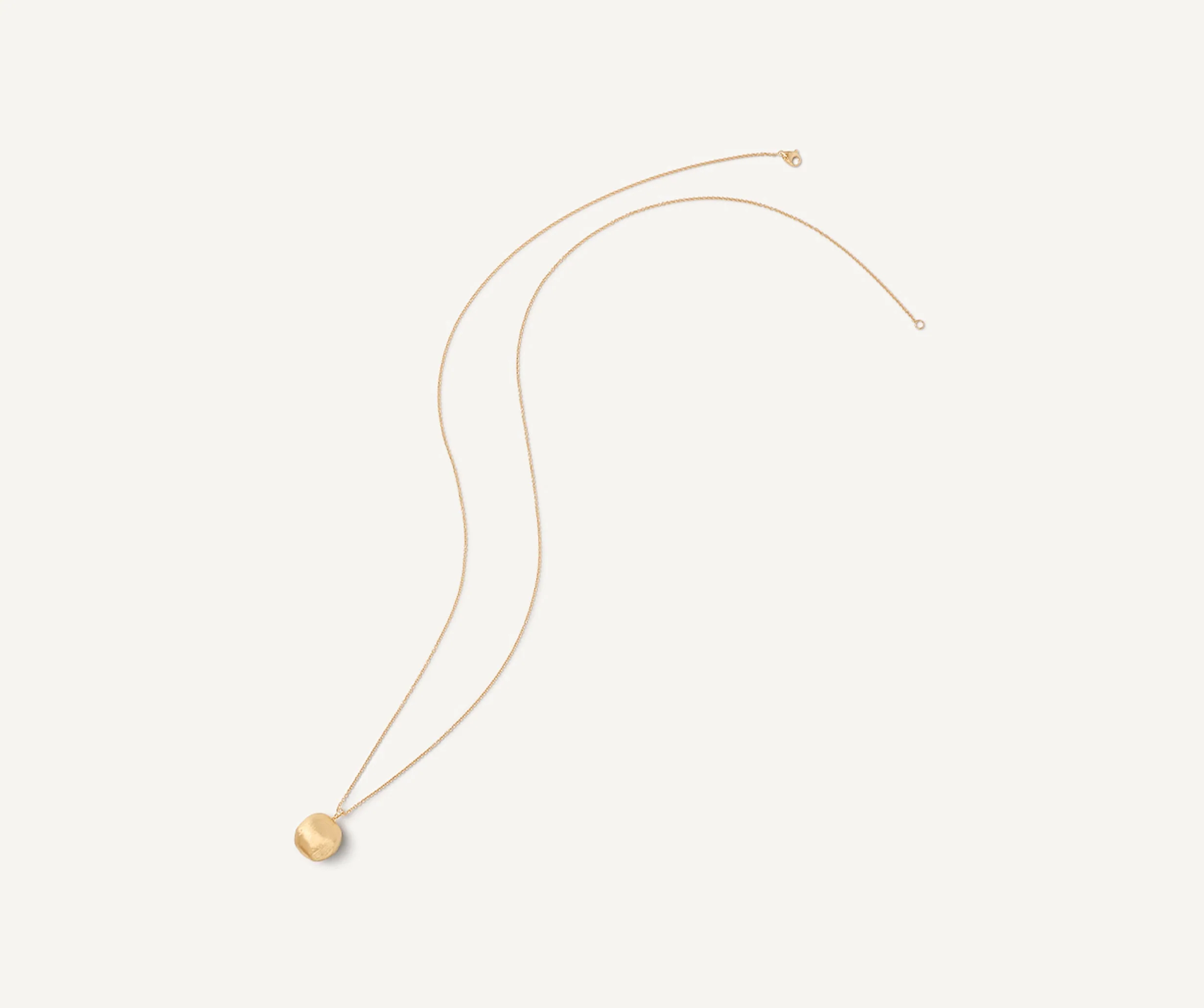 18K Yellow Gold Pendant Necklace with Diamonds, 31.5" - Image 3