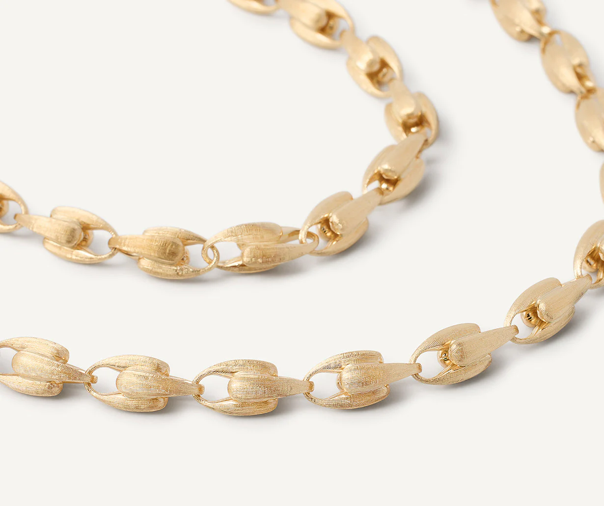 18K Yellow Gold Small Link Necklace, 17.75" - Image 3