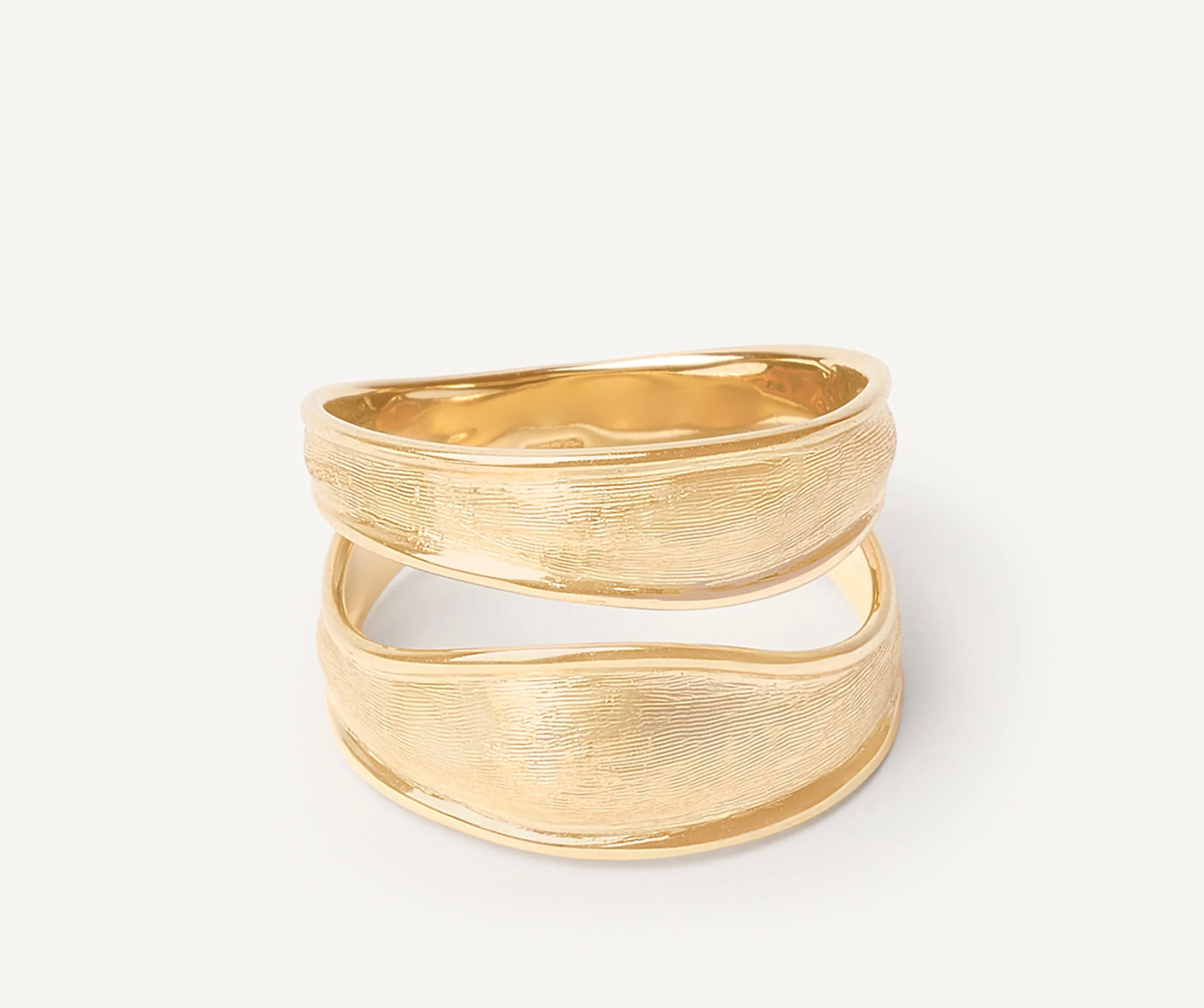 18K Yellow Gold Split Band Ring - Image 3