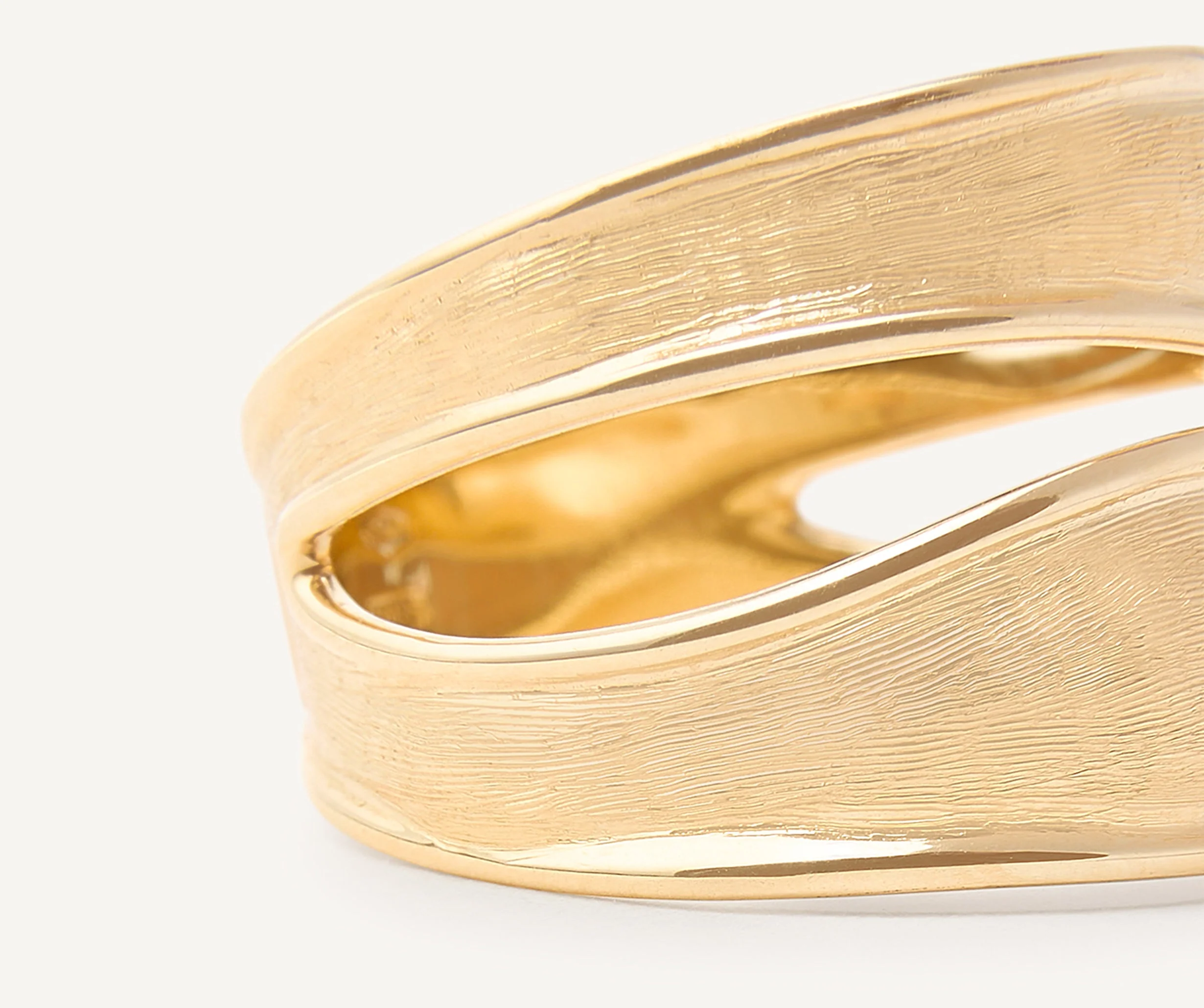 18K Yellow Gold Split Band Ring - Image 4