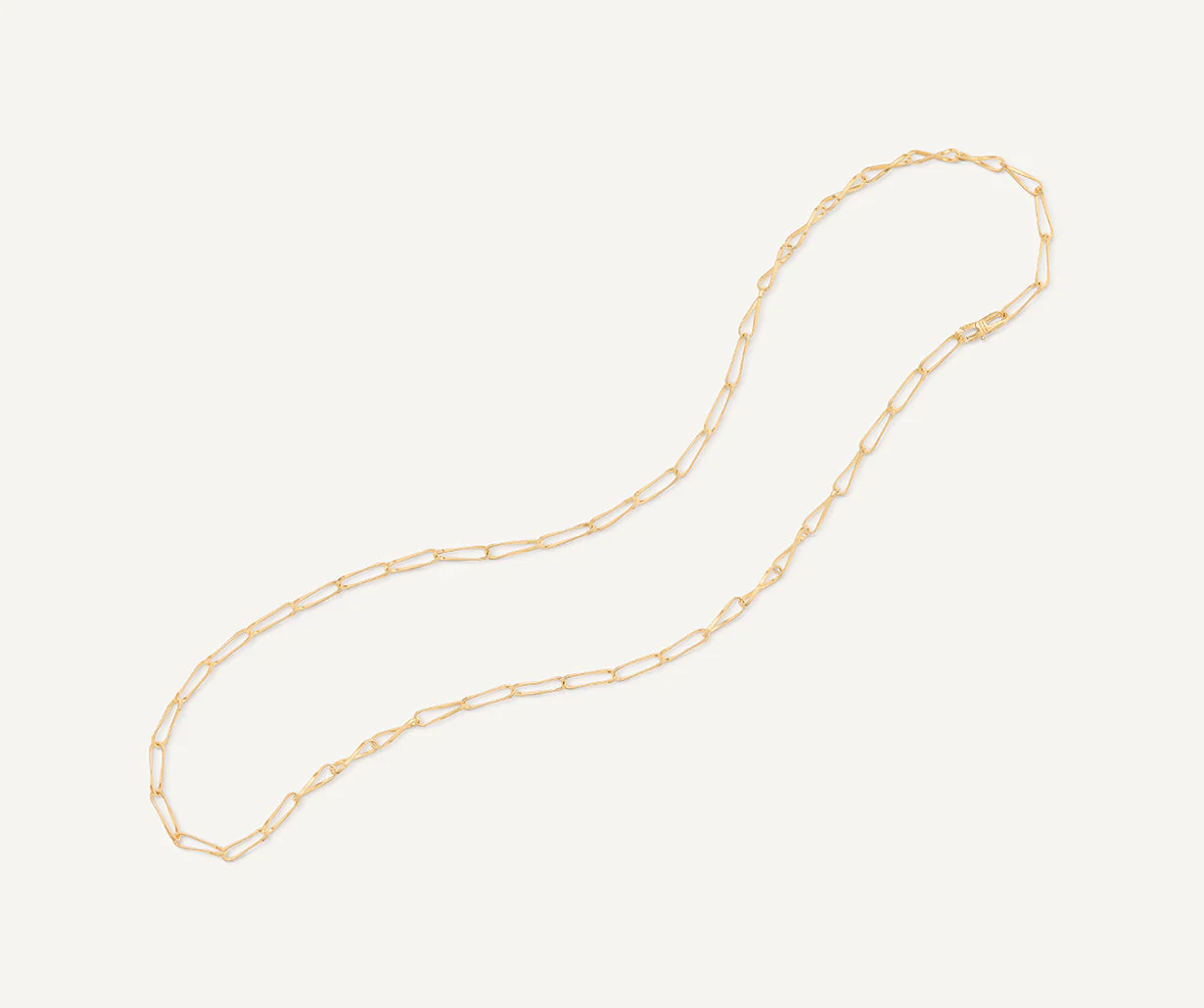 18K Yellow Gold Coil Link Necklace, 36" - Image 4