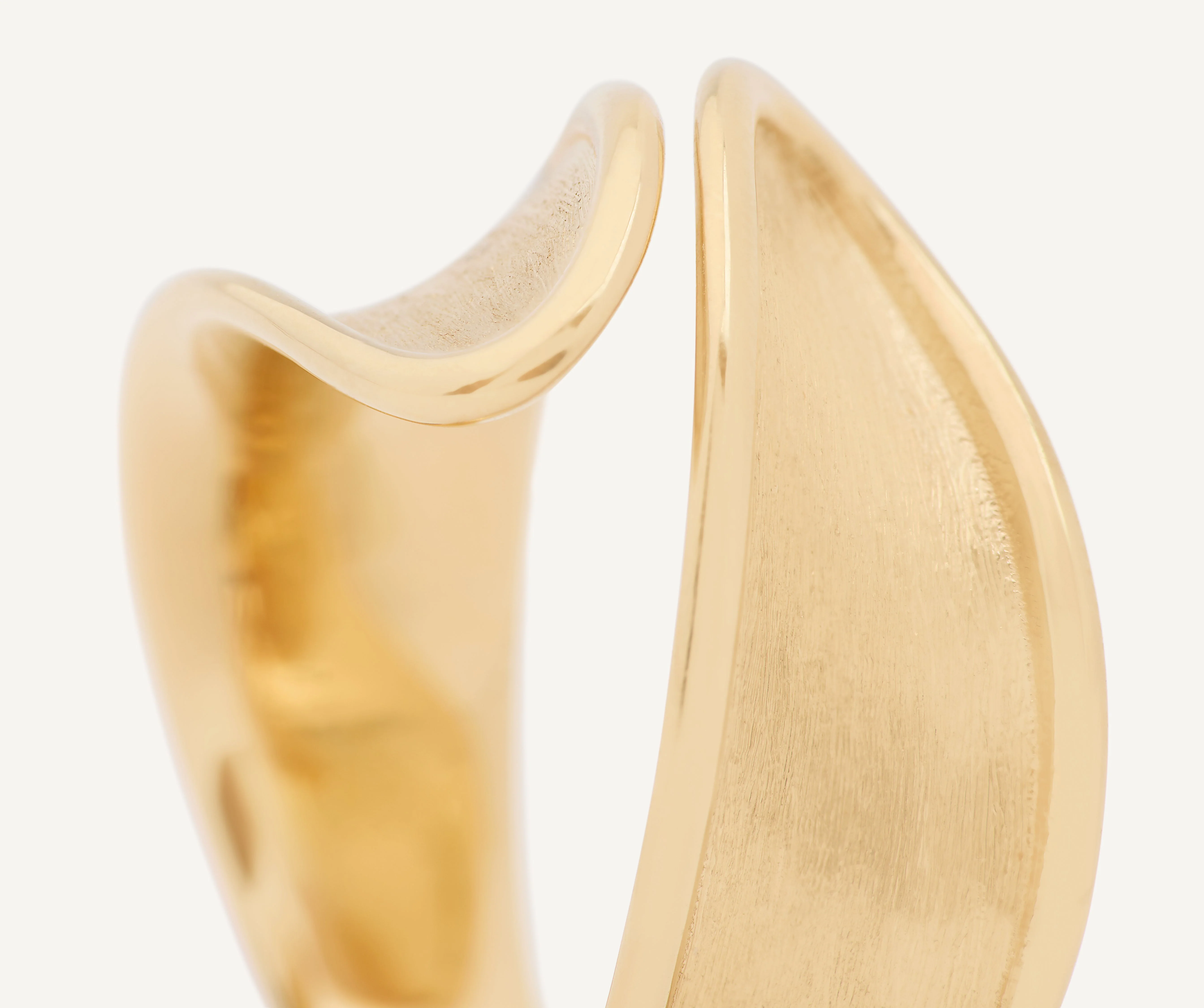 18K Yellow Gold Wrap Ring, Slim Profile - Image 3